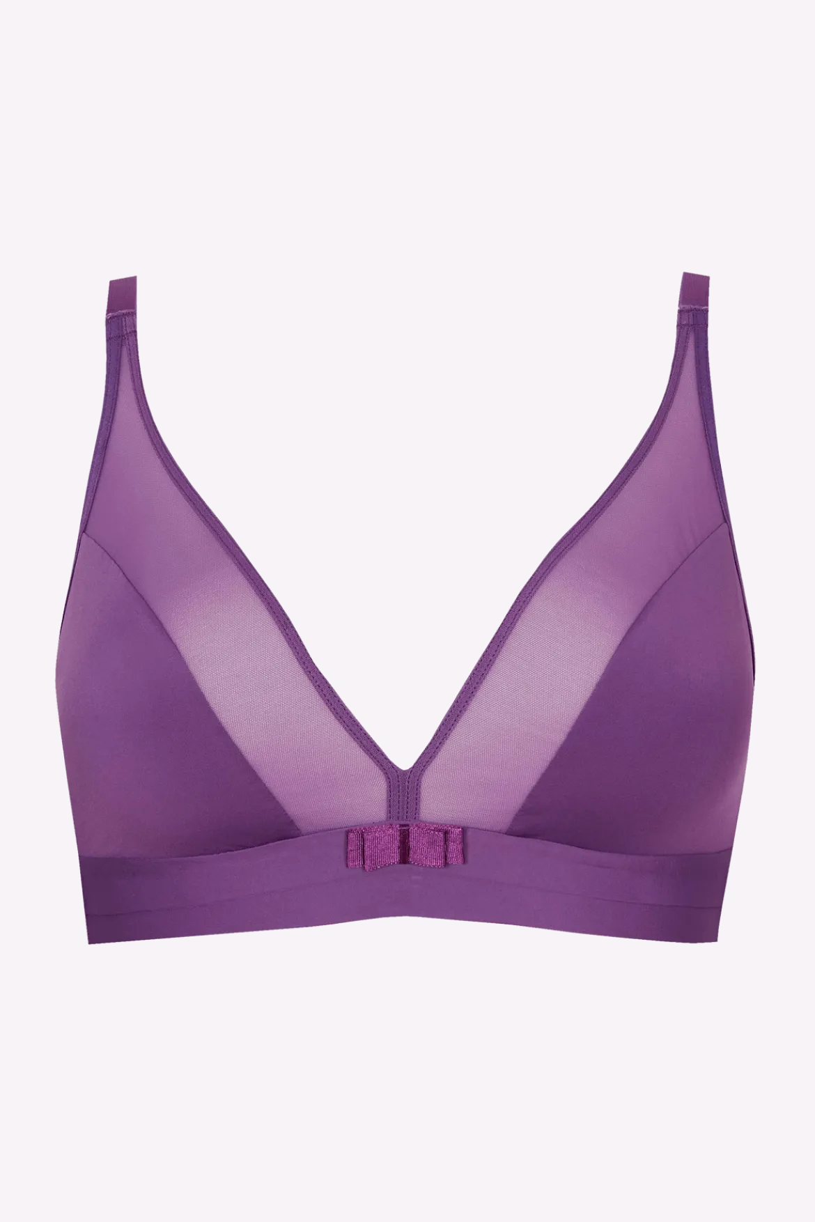 Soutien-gorge sans armatures Tulle Design - Violet