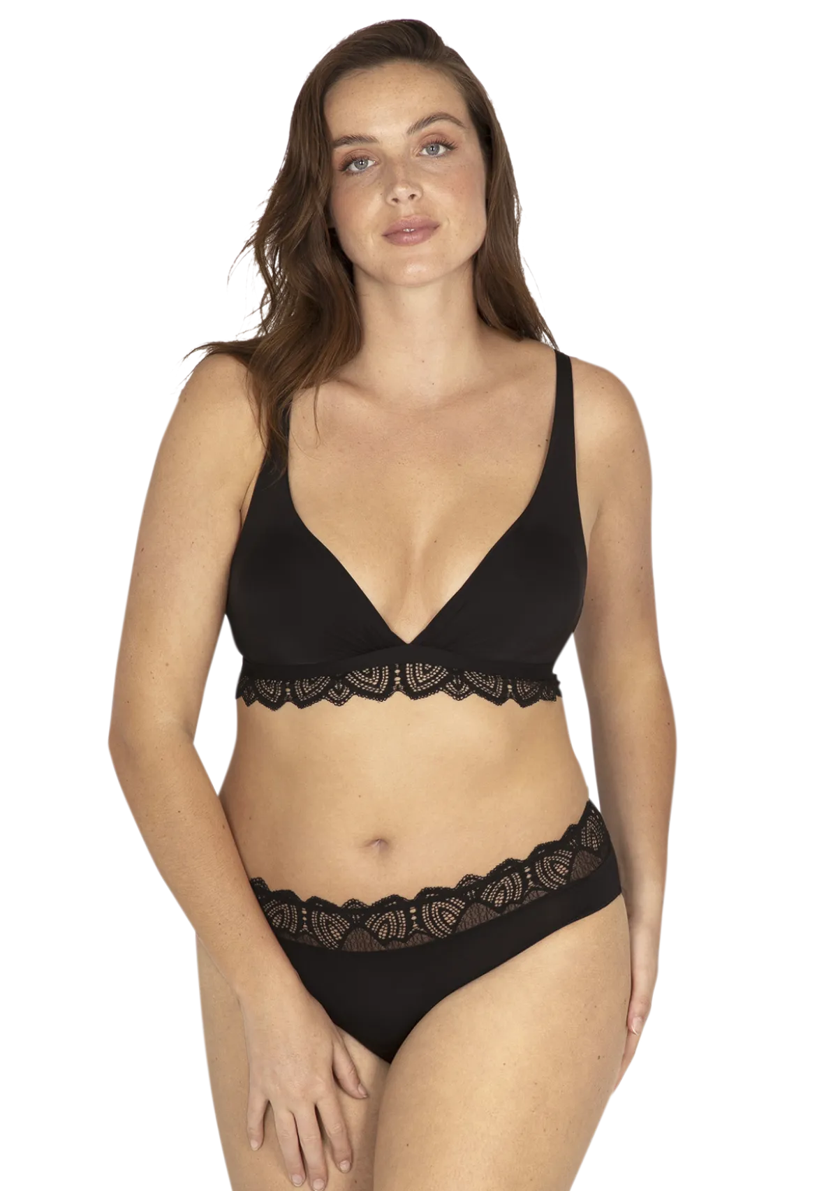 Soutien-gorge sans armatures Vertige Drapé - Noir