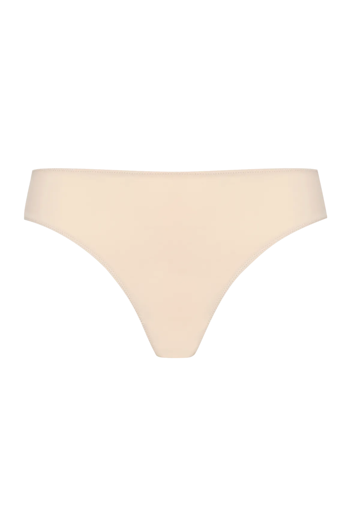 Tanga Résille Florale - Nude